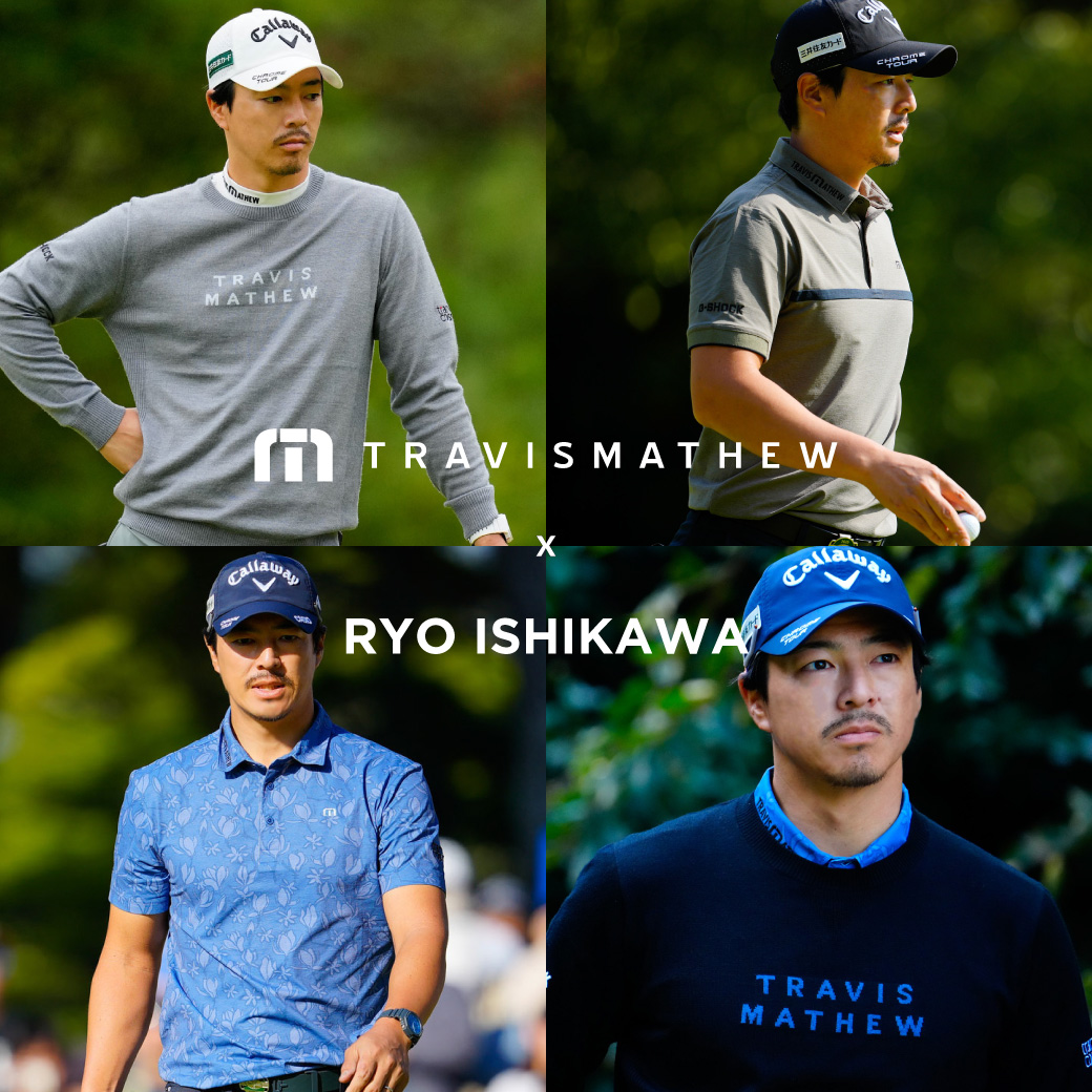 travismathew/ トラヴィスマシュー/石川遼サイン付き 石川遼プロ、秋冬撮影のちょっとしたひとコマです🏌️‍♂️ 本編では