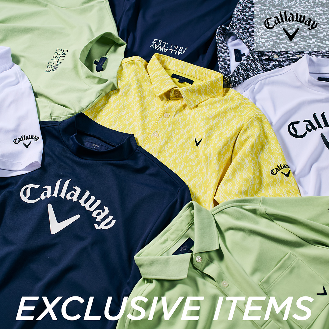 クラブハウス×キャロウェイ モックTシャツ 限定イエロー L Callaway（キャロウェイ） ゴルフウェア 半袖シャツ 春 夏 裏クール