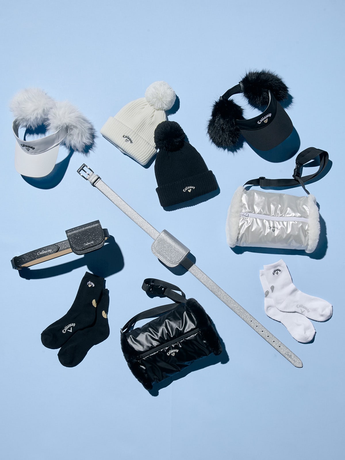 ラブキャロウェイ　Callaway ハートロゴ パーカーとスカートセット キャロウェイロゴがハートマークになったLOVE Callaway(ラブ
