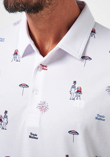 RWBプリント 半袖ポロ(MENS)