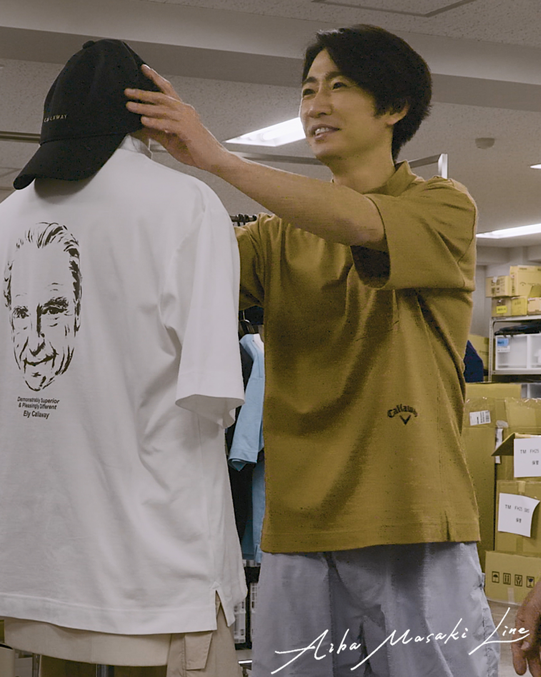 相葉雅紀着用　ゴルフウェア　キャロウェイ　callaway Mサイズ ブランドアンバサダー 相葉雅紀さんのキャロウェイアパレル 最新