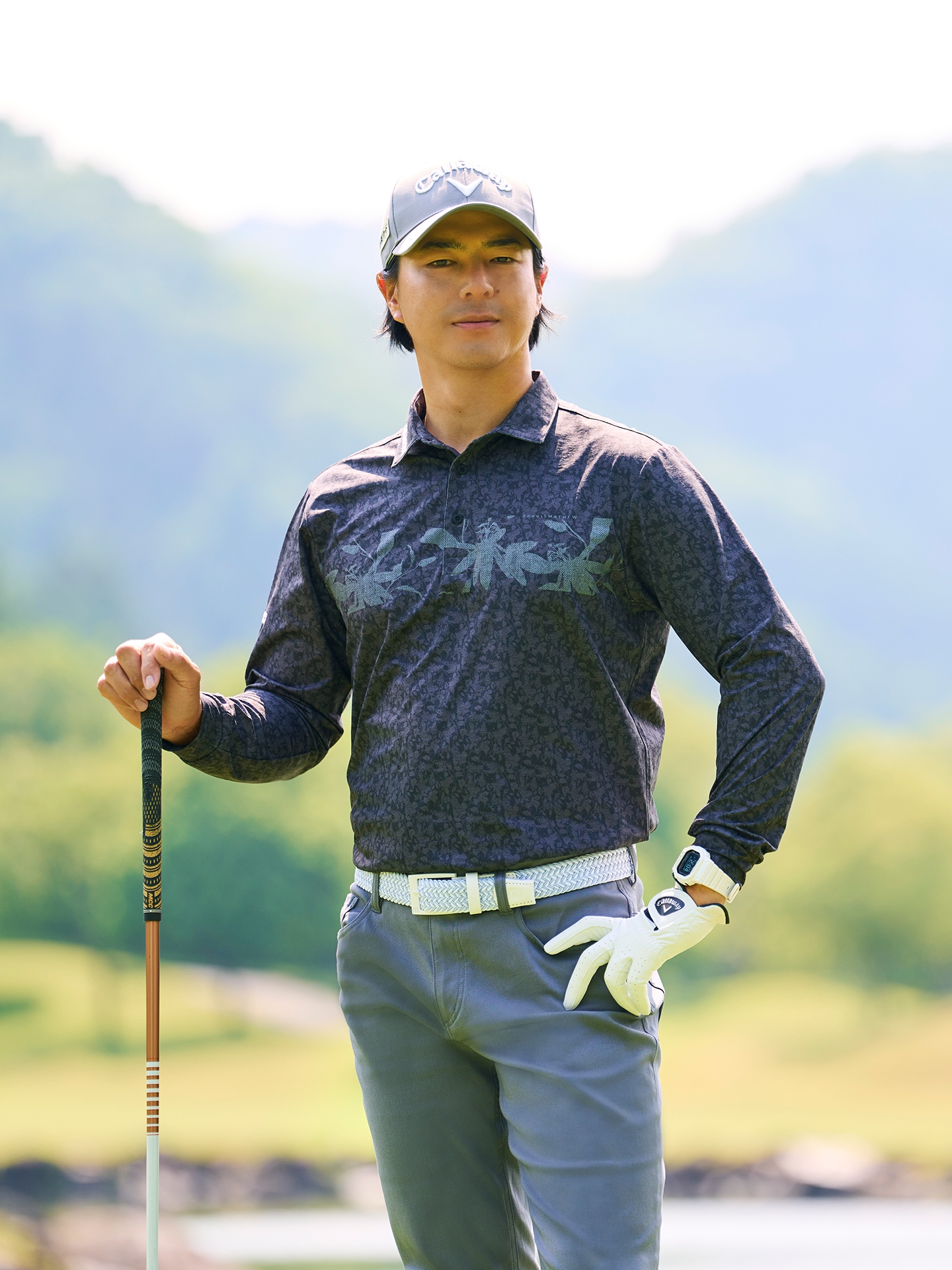 【新品未使用】TRAVIS MATHEW セレーションベルト【石川遼着用モデル Travis Mathew】トラヴィスマシュー セレーション ベルト(MENS
