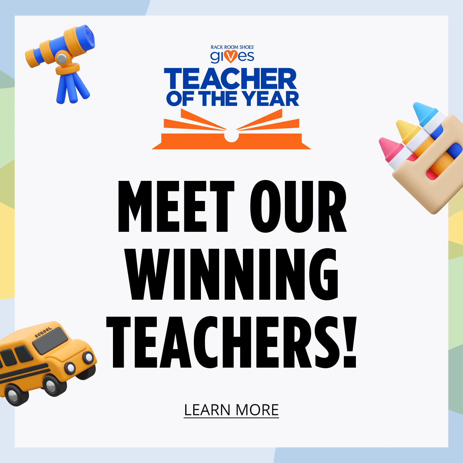 Rack Room Shoes Gives. Teacher of the Year. Meet Our Winning Teachers!