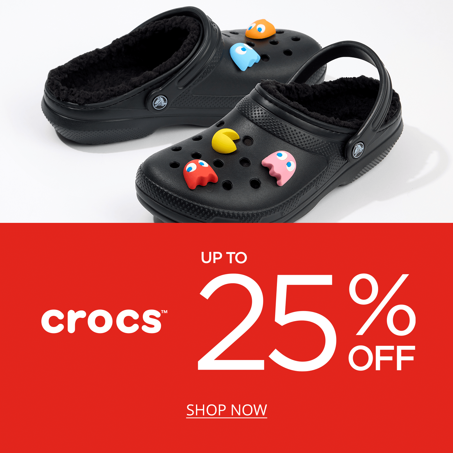Crocs up to 25% off