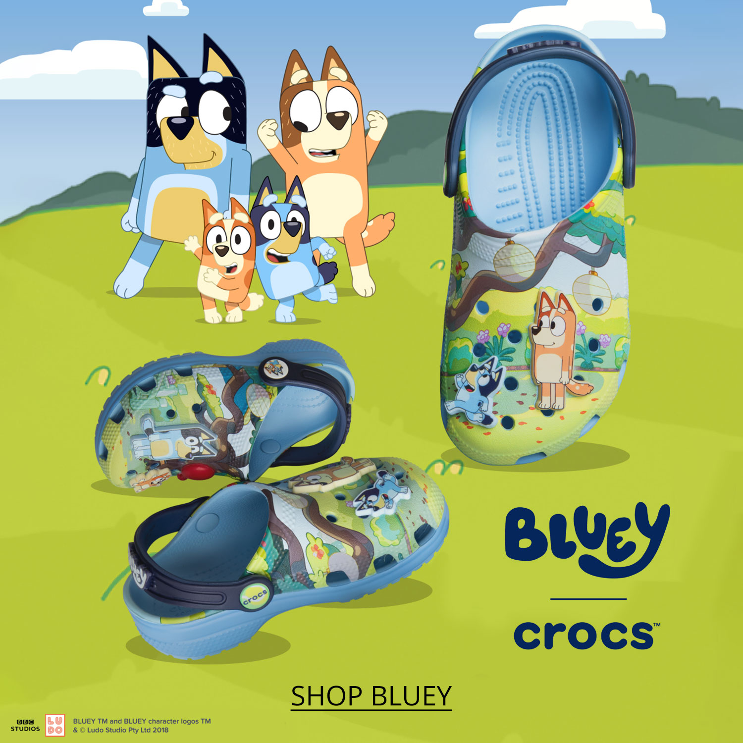 Crocs Bluey