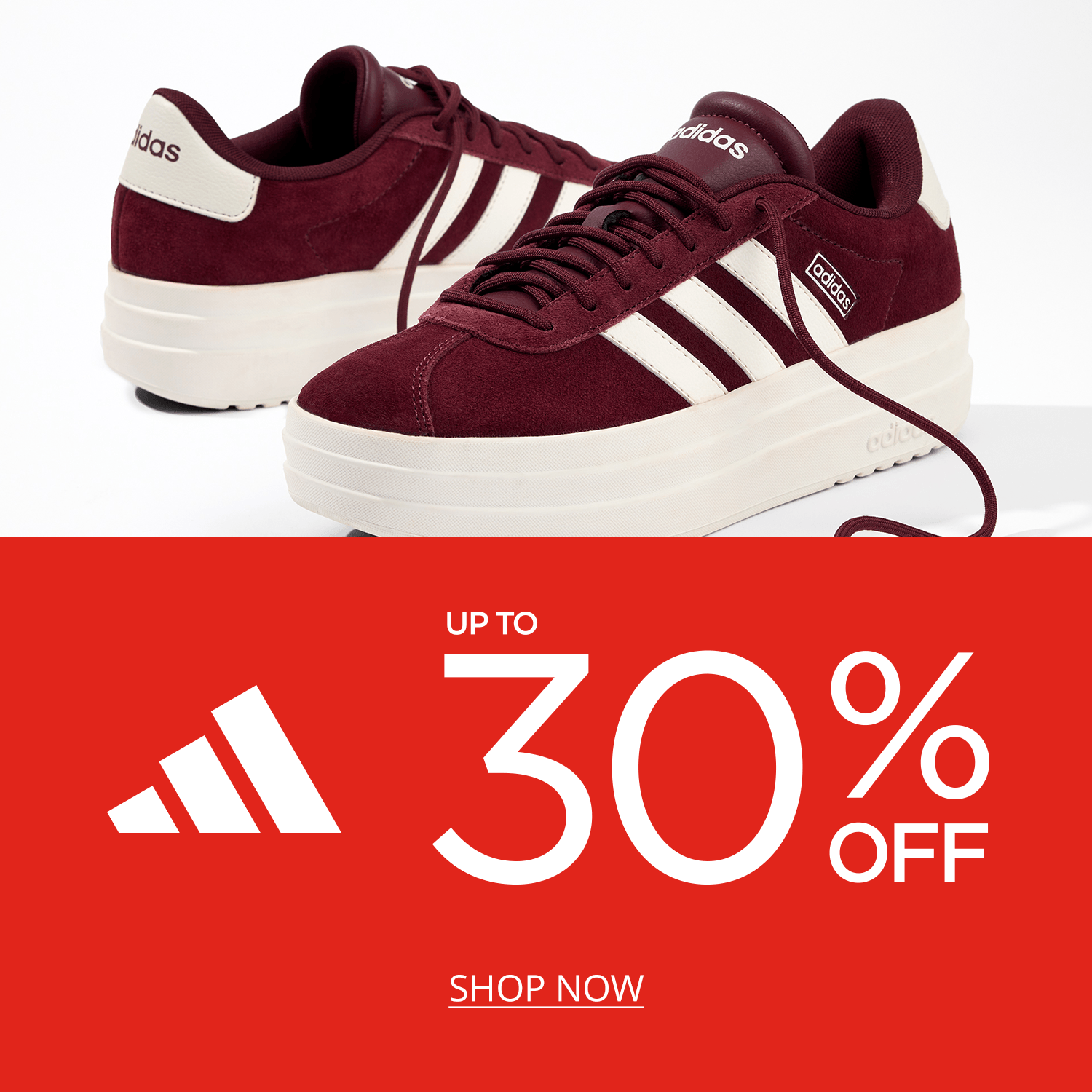 adidas up to 30% off