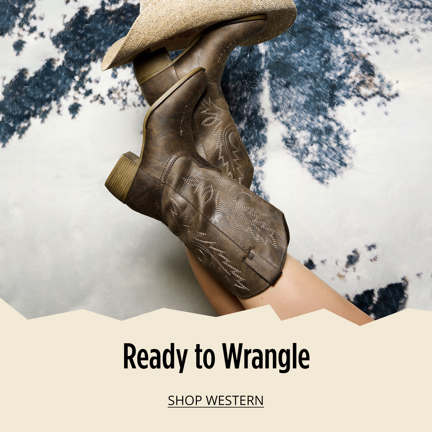 Stylish women's western boots