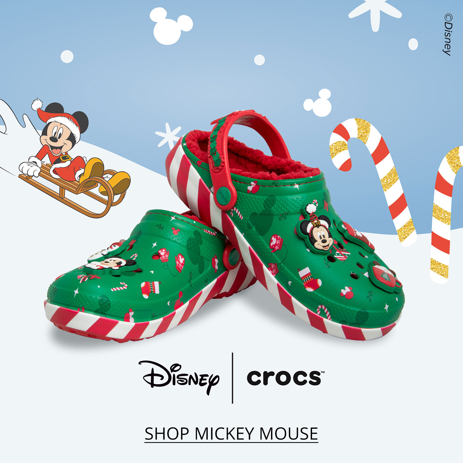 Crocs Disney Christmas Mickey