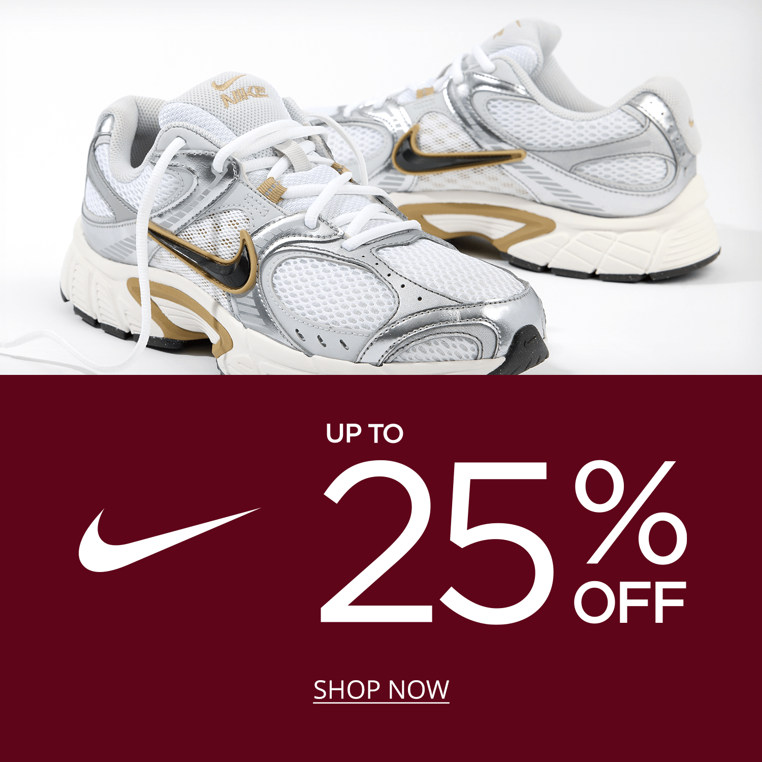 Nike shoes, sneakers and slides up to 25% off select styles.