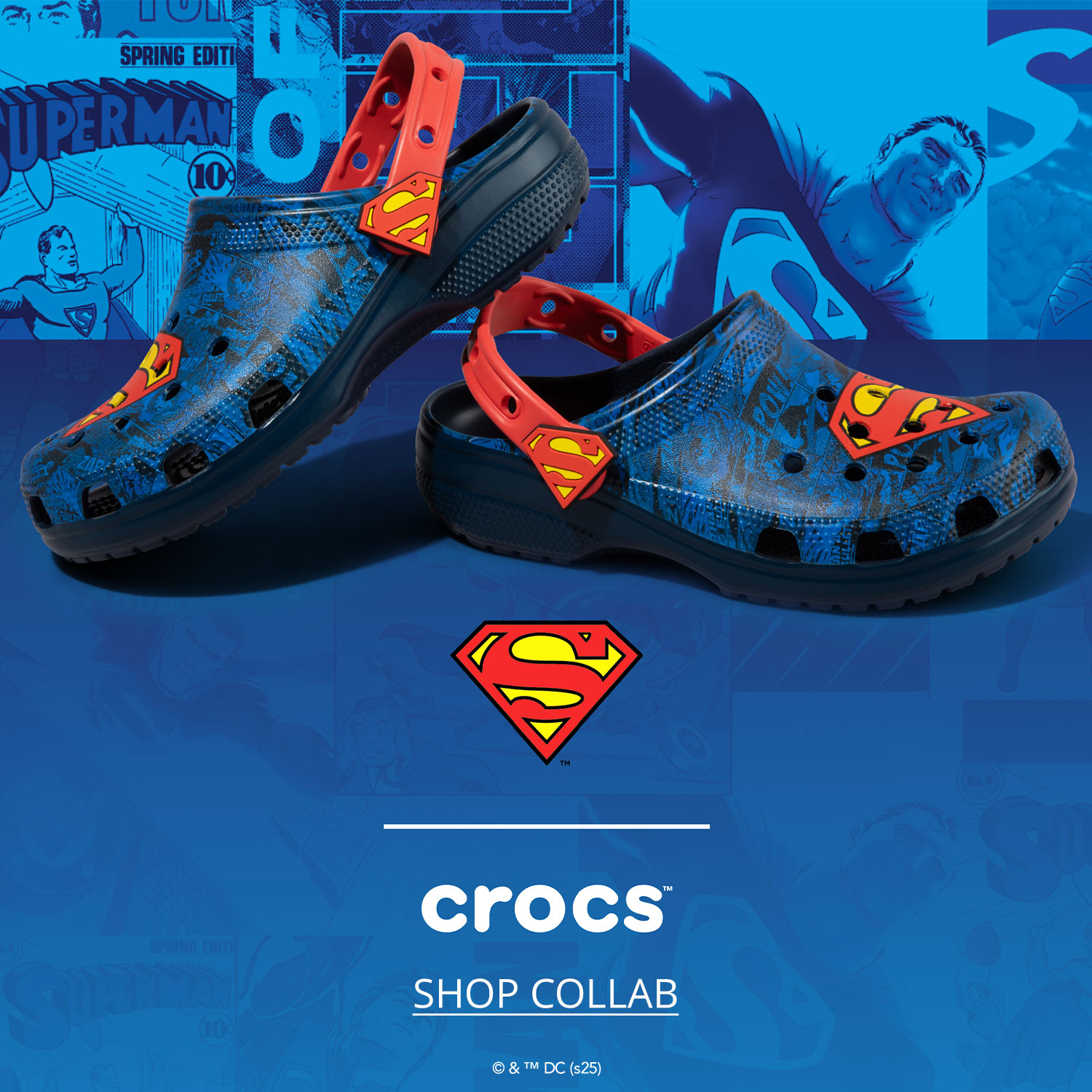 Crocs Superman classic clogs