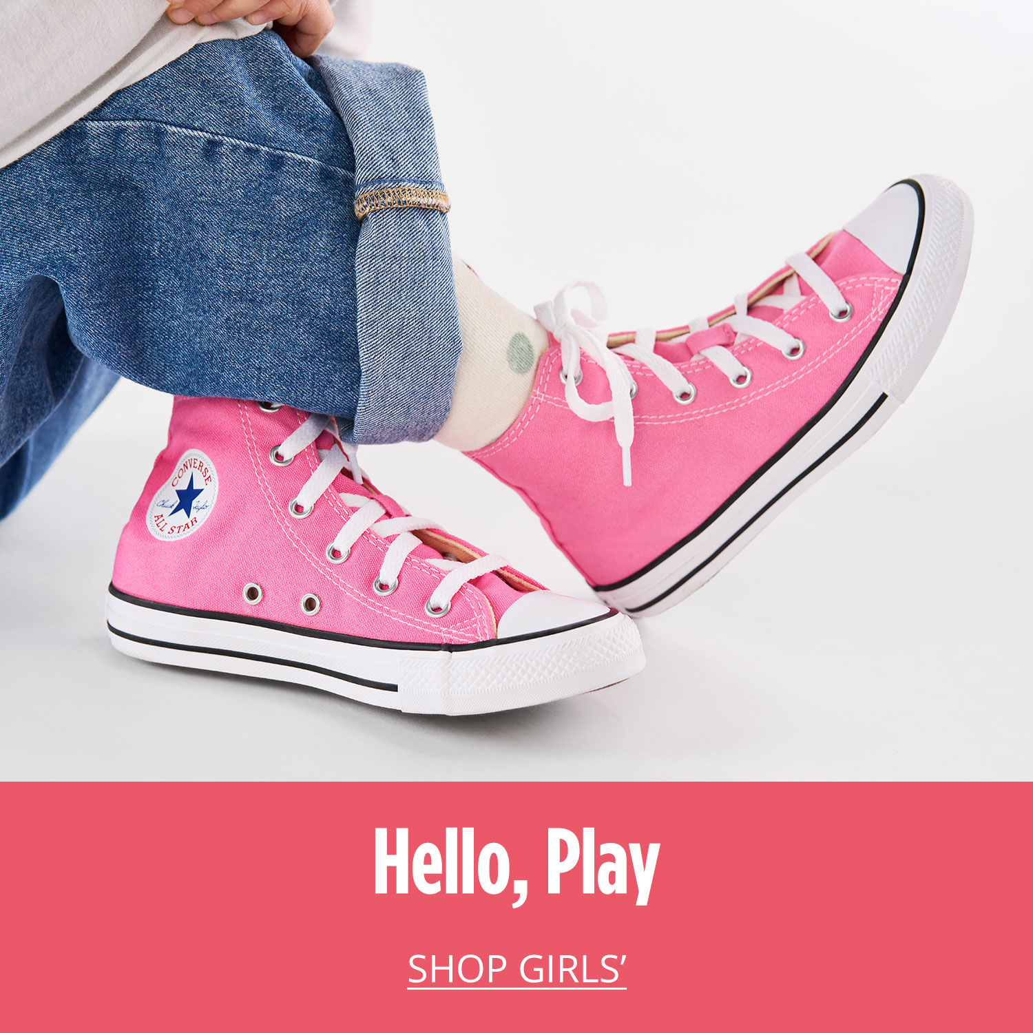 Converse CTAS Hi Girls' Sneaker - Pink			