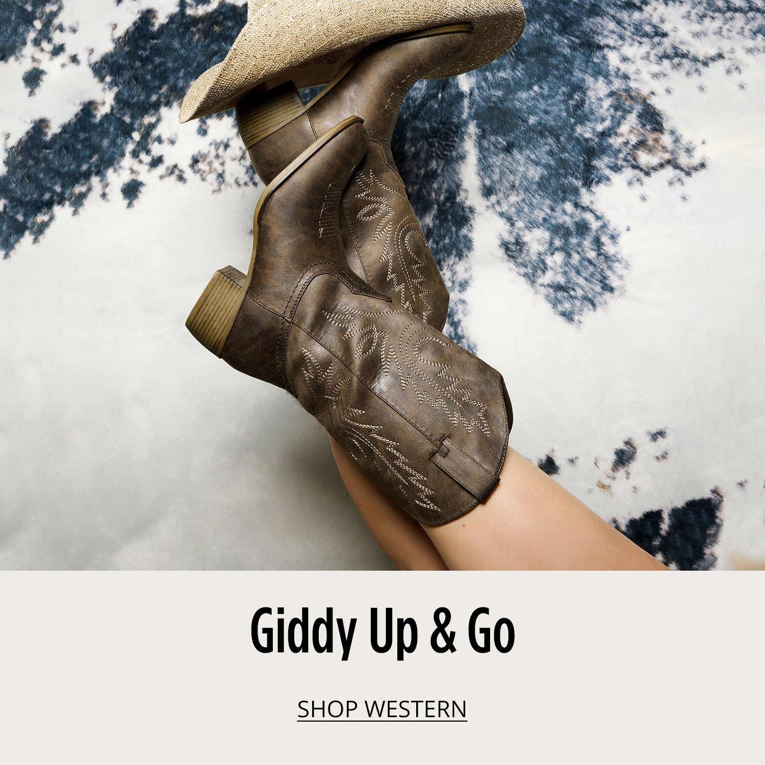 Stylish women's western boots
