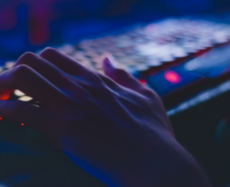 Hand typing on a keyboard Hand typing on a keyboard