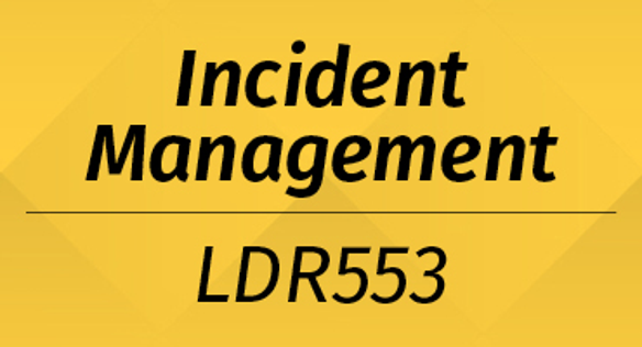 Incident Management LDR553