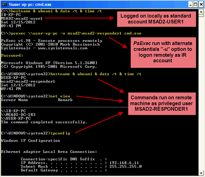 Running Any Command Line exe Remotely Using the Process Class