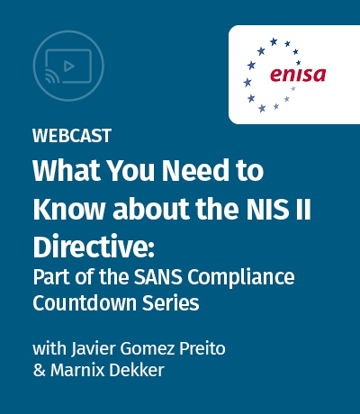 Webcast - What you need to know about the NIS II Directive