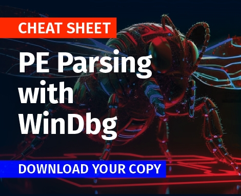 PE Parsing with WinDbg Cheat Sheet