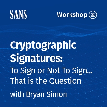 Workshop - Cryptographic Signatures
