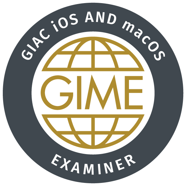 GIAC iOS and macOS Examiner (GIME)
