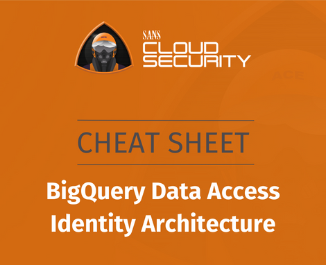 Cheat Sheet BigQuery Data Access Identity Architecture