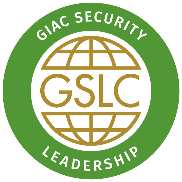 GIAC Security Leadership (GSLC)