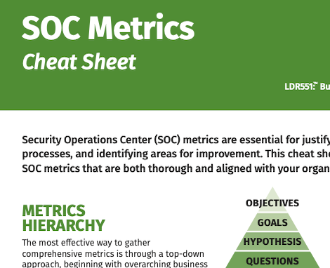SOC Metrics Poster