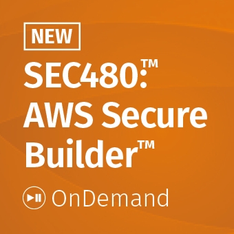 SEC480: AWS Secure Builder OnDemand