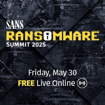 SANS Ransomware Summit 2025