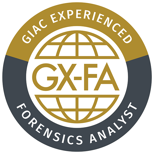 GIAC Experienced Forensic Analyst (GX-FA) icon