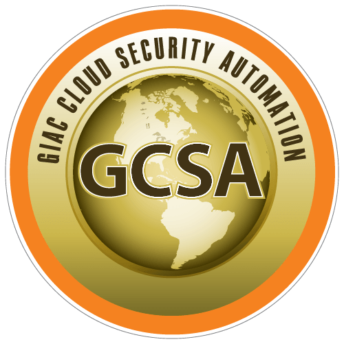 GIAC Cloud Security Automation (GCSA)