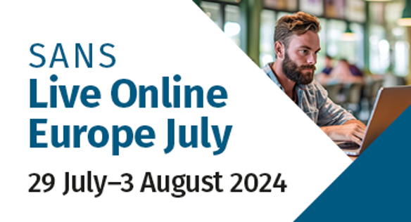 SANS Live Online Europe July 2024