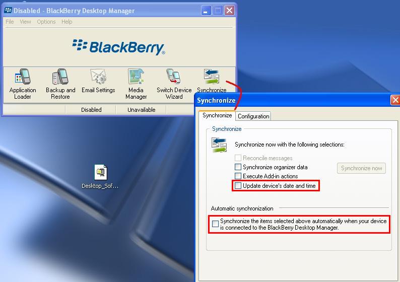 blackberry link windows xp