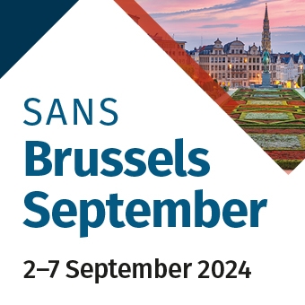 SANS Brussels 2-7 September 2024