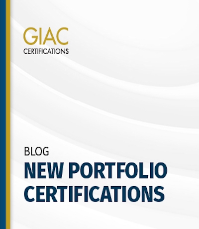 Blog: New Portfolio Certifications