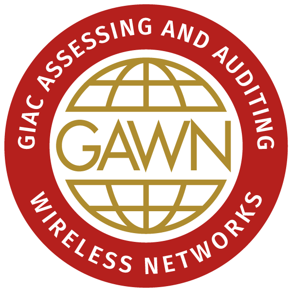 GIAC Assessing and Auditing Wireless Networks (GAWN) icon