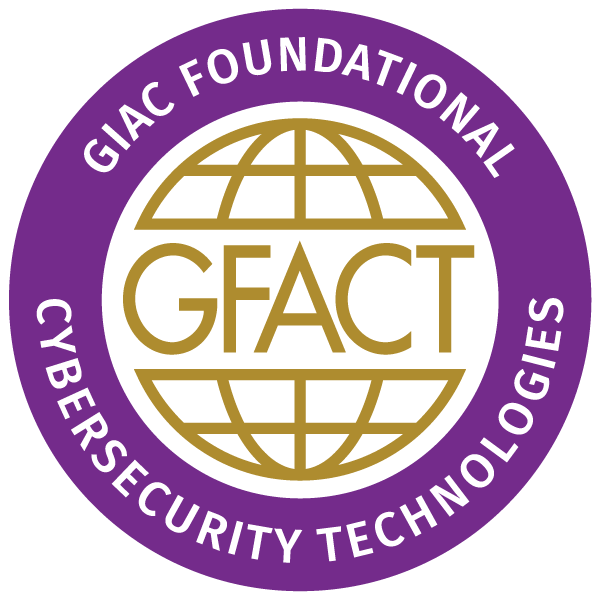GIAC Foundational Cybersecurity Technologies (GFACT)