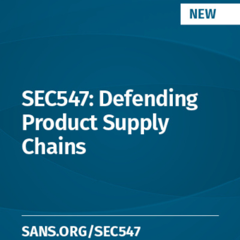 SEC547 Defending Product Supply Chains