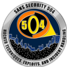 SEC504 SANS Challenge Coin