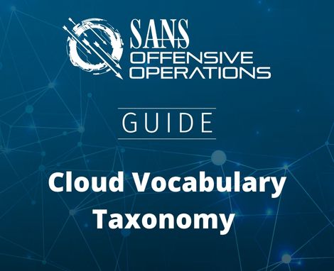 Cloud Vocabulary Taxonomy Guide