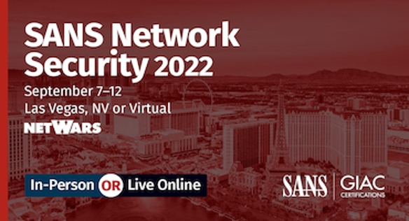 SANS Network Security 2022 Promo