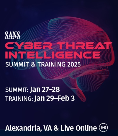 Cyber Threat Intelligence Summit & Training 2025