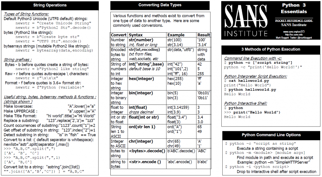 sans ultimate pen test poster pdf