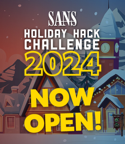 Holiday Hack Challenge 2024 Now Open!