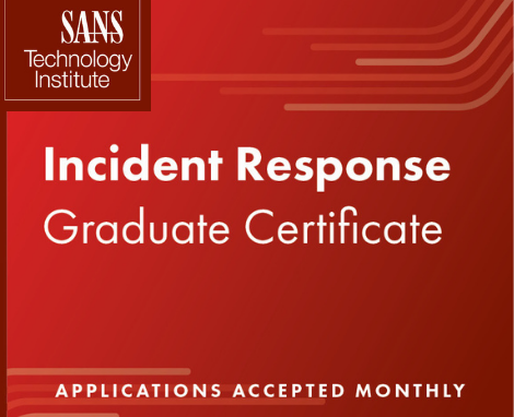 incident Response Graduate Certificate incident Response Graduate Certificate