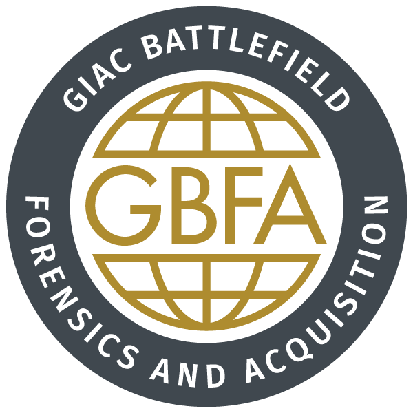 GIAC Battlefield Forensics and Acquisition (GBFA) icon