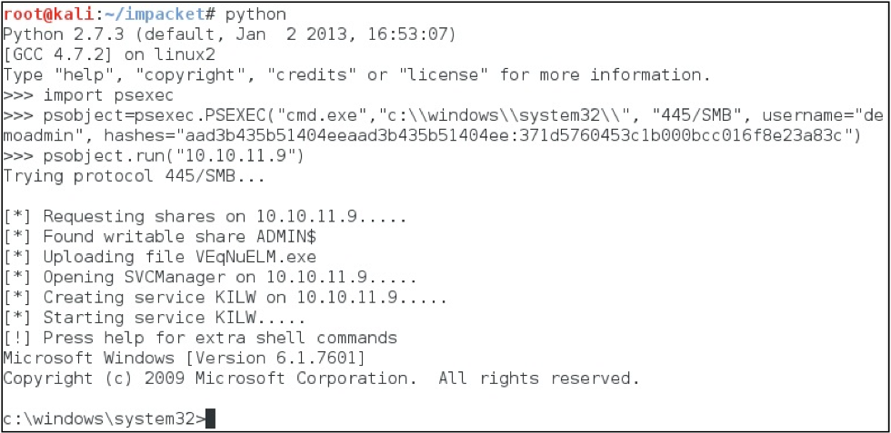 psexec.py fails on Windows XP (and probably others using SMB1) · Issue  #1269 · fortra/impacket · GitHub