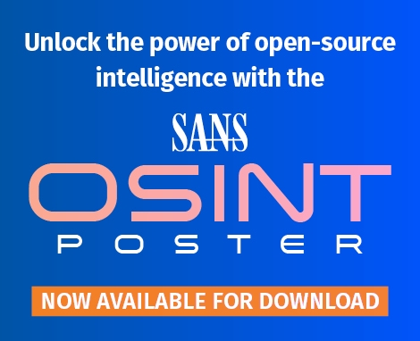 SANS OSINT Poster