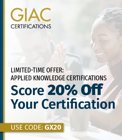 Score 20% off Your Certification