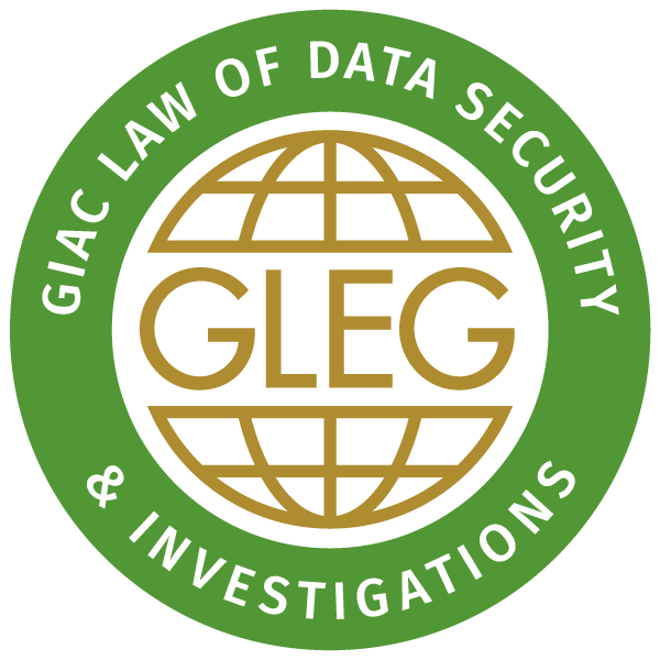 GIAC Law of Data Security & Investigations (GLEG)