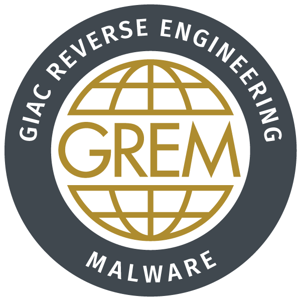 GIAC Reverse Engineering Malware Certification (GREM) icon